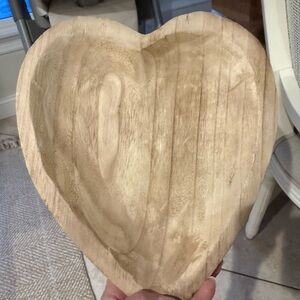 Heart-Shaped Wooden Tray